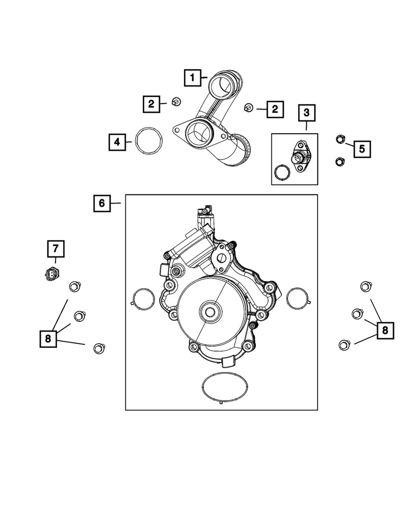 Genuine Mopar Hex Flange Head Bolt 68493359AA