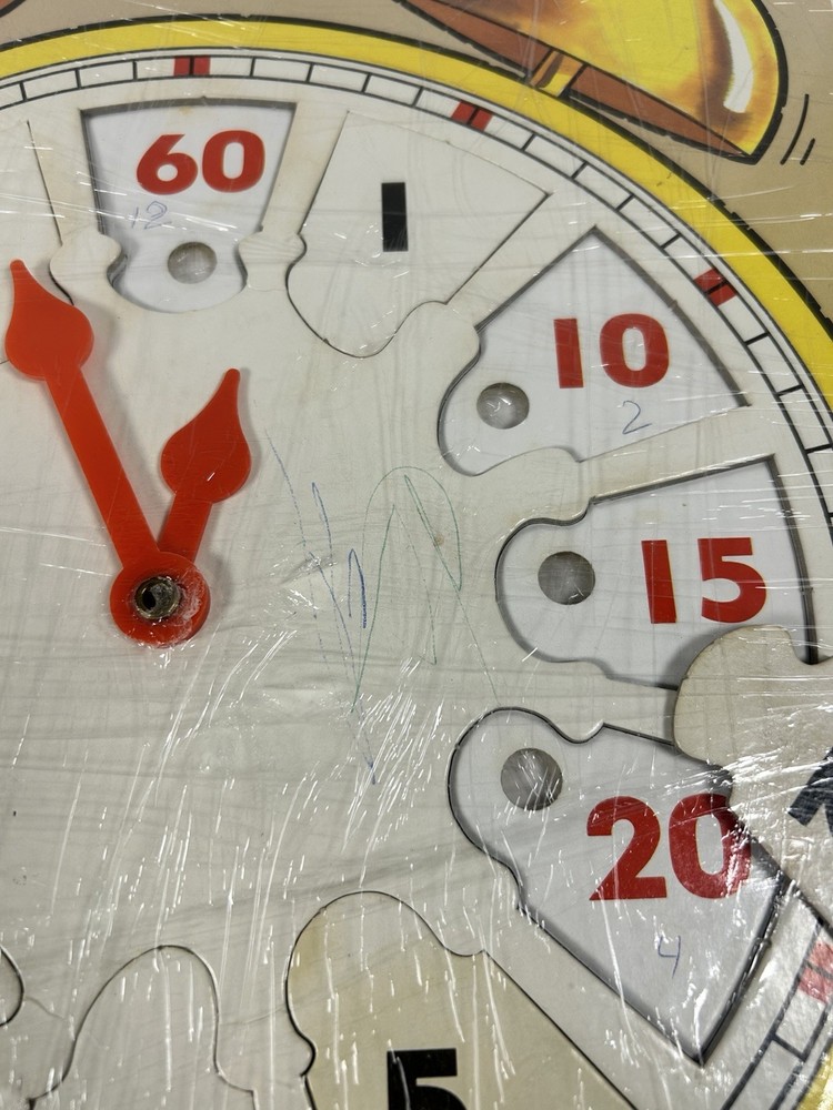 Vintage Golden Step Telling Time Learning Board Homeschool