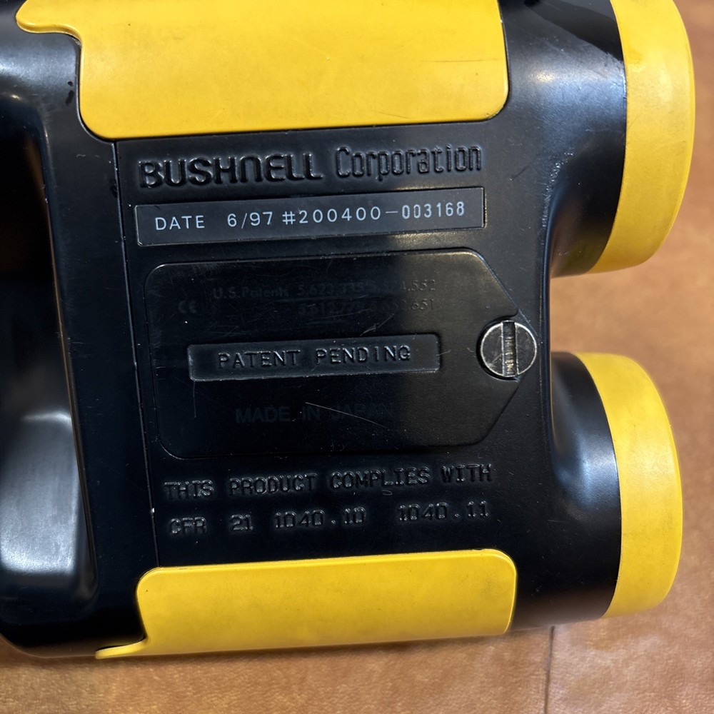 1997 Bushnell Rangefinder Yellow Black
