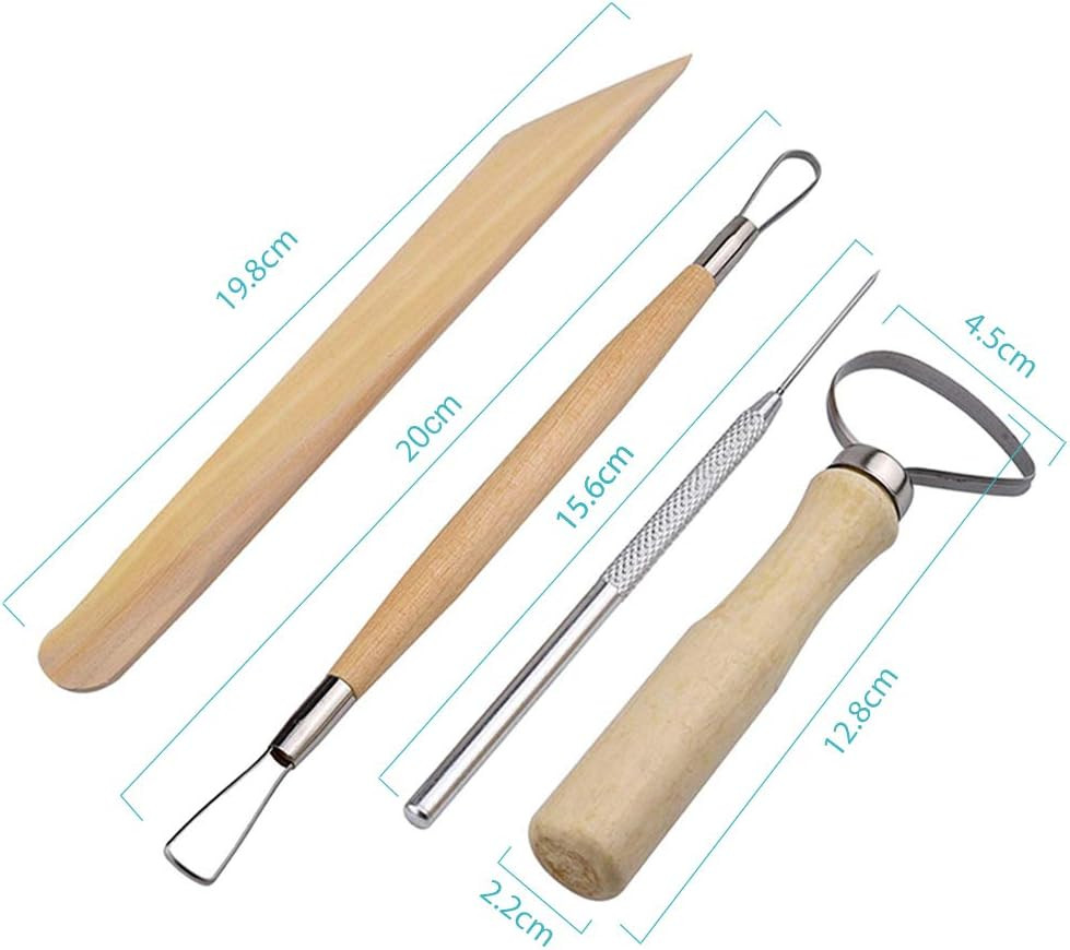 Clay Sculpting Tools Set 19pcs Pottery Carving Modeling Kit Professional