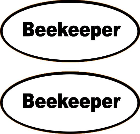 2 Beekeeping Decals  FREE SHIPPING
