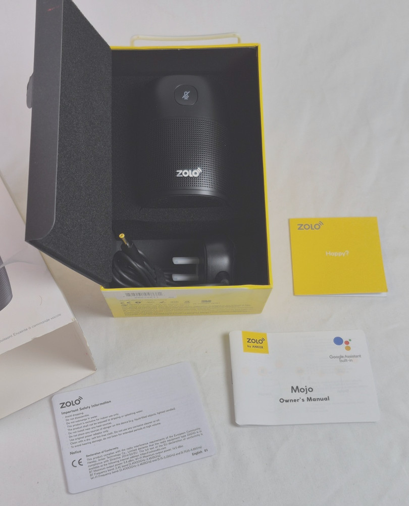 Zolo Mojo by Anker Google Assistant Chromecast Bluetooth Speaker - Black