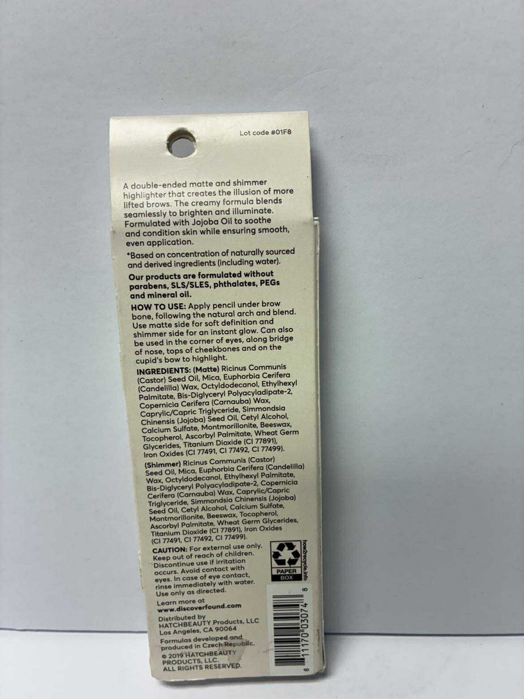 FOUND Brow Highlighter Duo-100- Magic Hour 0.105 OZ.
