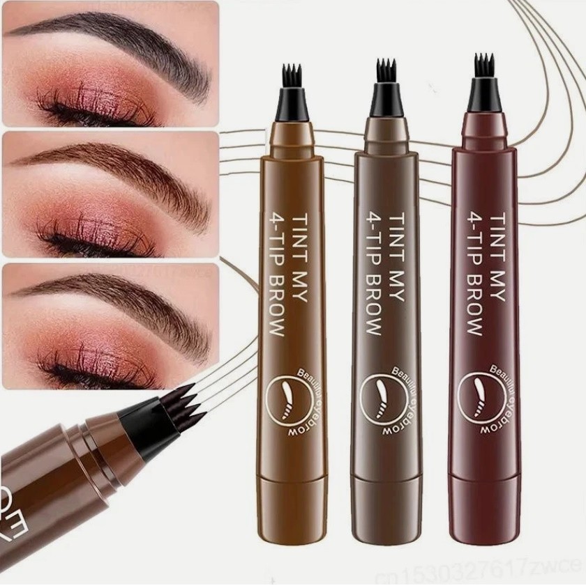 4Point Eyebrow Contouring Magical Precise Waterproof Liquid Brow Cosmetics Pen~