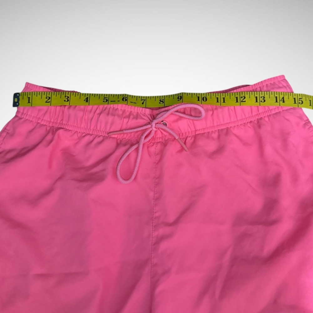 Jordan Swim Trunks Mens Small Solid Pink Pre Owned Straight Draw Strings