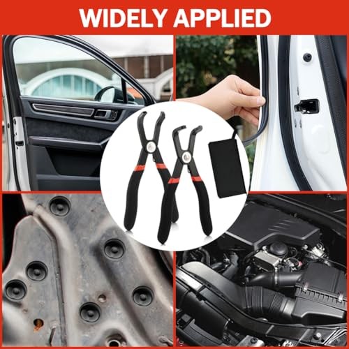 2 Pack Push Pin Pliers Set, Efficient Multi-Functional 30 Degree and 80 Degree