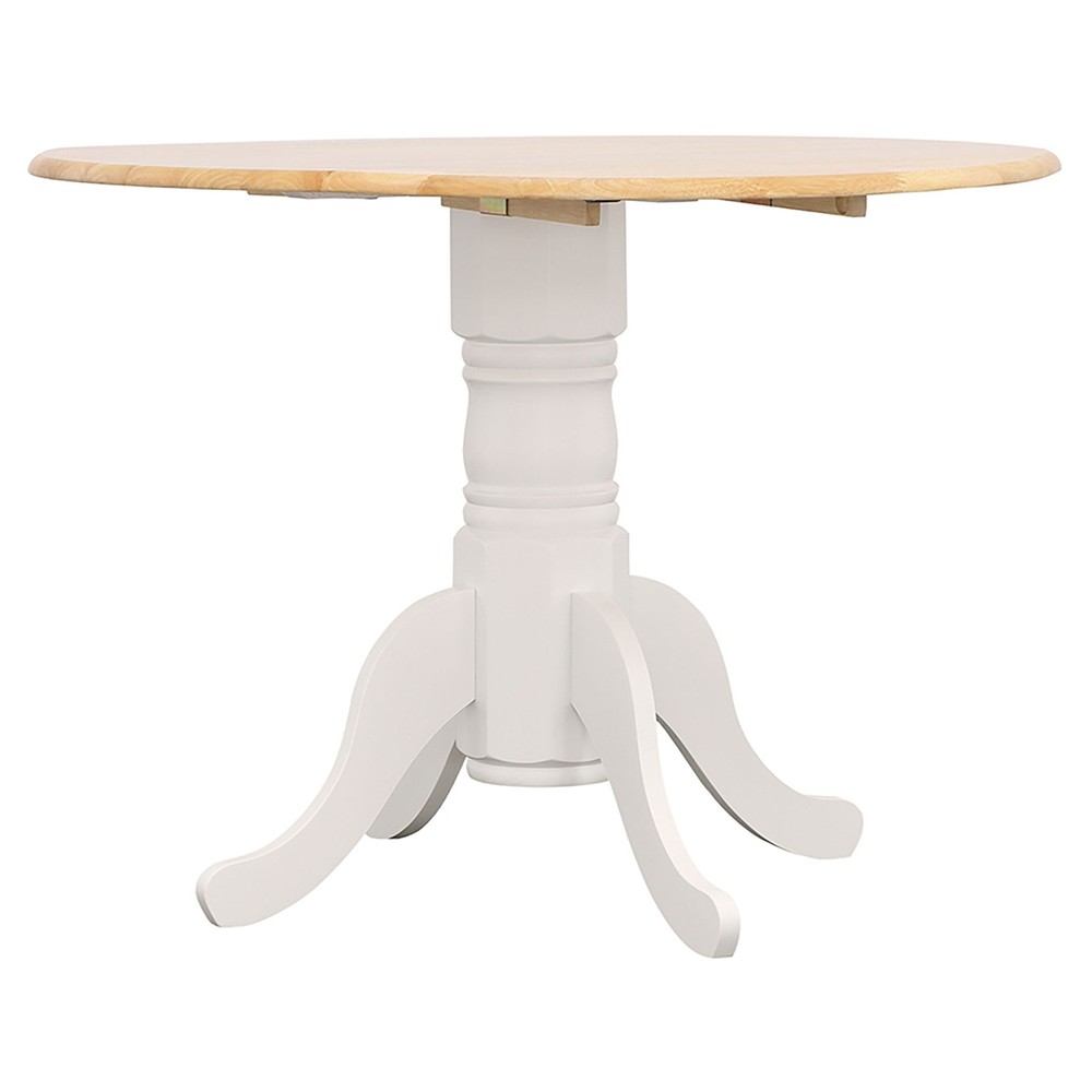 Greer Natural Brown and White 5-piece Dining Set