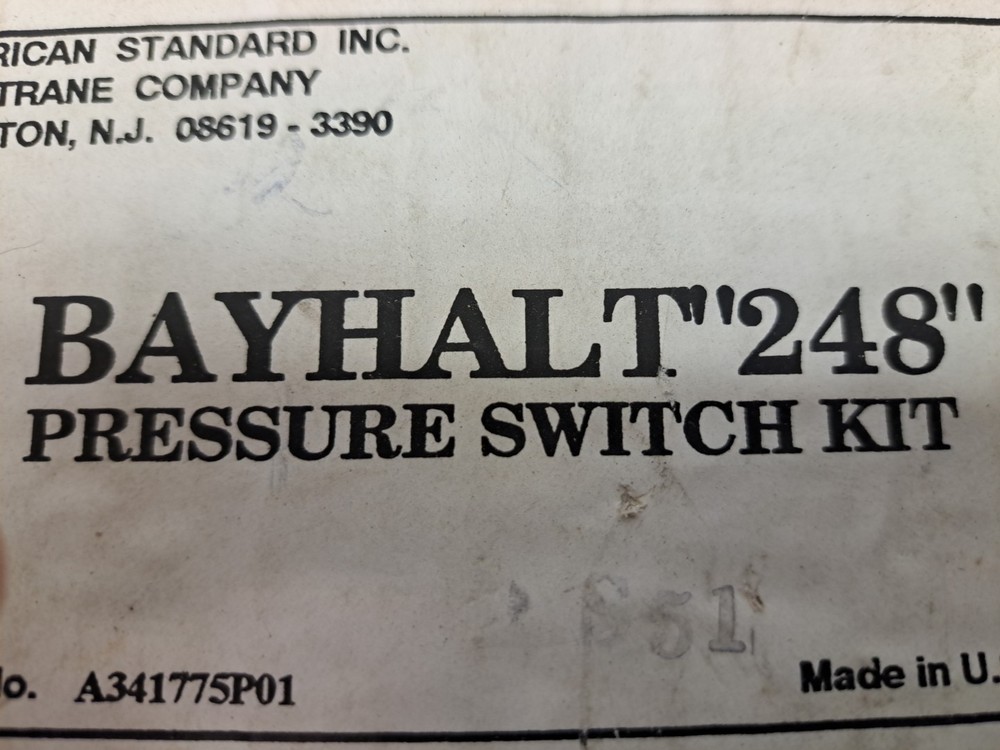 BAYHALT "248" PRESSURE SWITCH KIT NEW