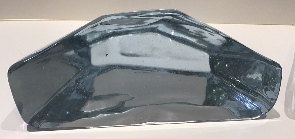 RARE (Don Shepherd designed) Blenko Iceberg Bookends