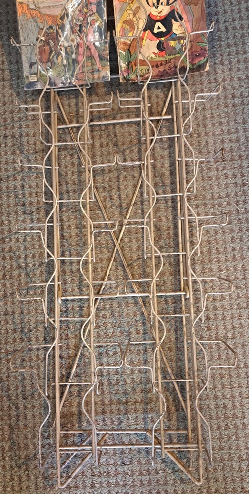 Vintage 1950's Style Metal Comic Book Display Rack, RARE!