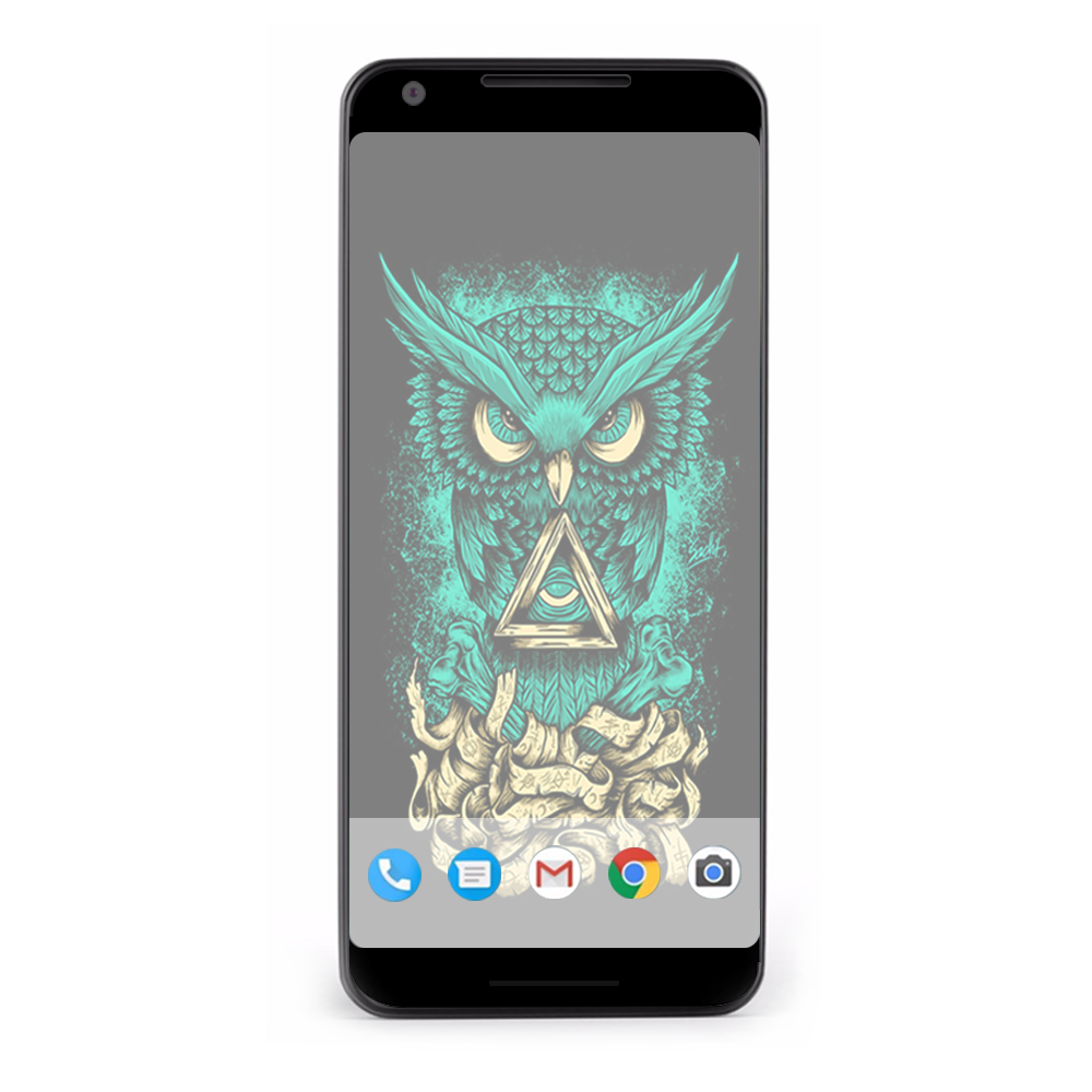 Google Pixel 2 Skins Decal Wrap Awesome Owl Evil