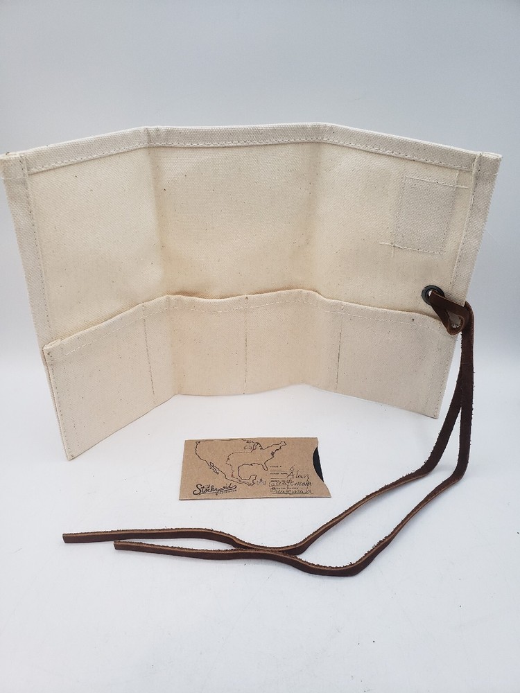 HIDE AND DRINK Rustic Canvas Travel Watch Roll, Tool Roll, EDC.