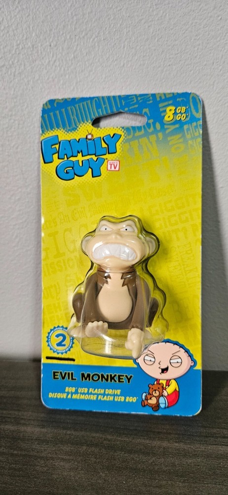 Family Guy USB 2.0 Flash Drive Evil Monkey 8 GB NEW