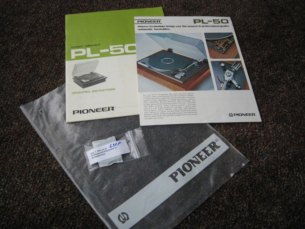 🇺🇸 👍 🎶 🔥 vintage pioneer pl 50 turntable 🔥 🎶 👍 🇺🇸