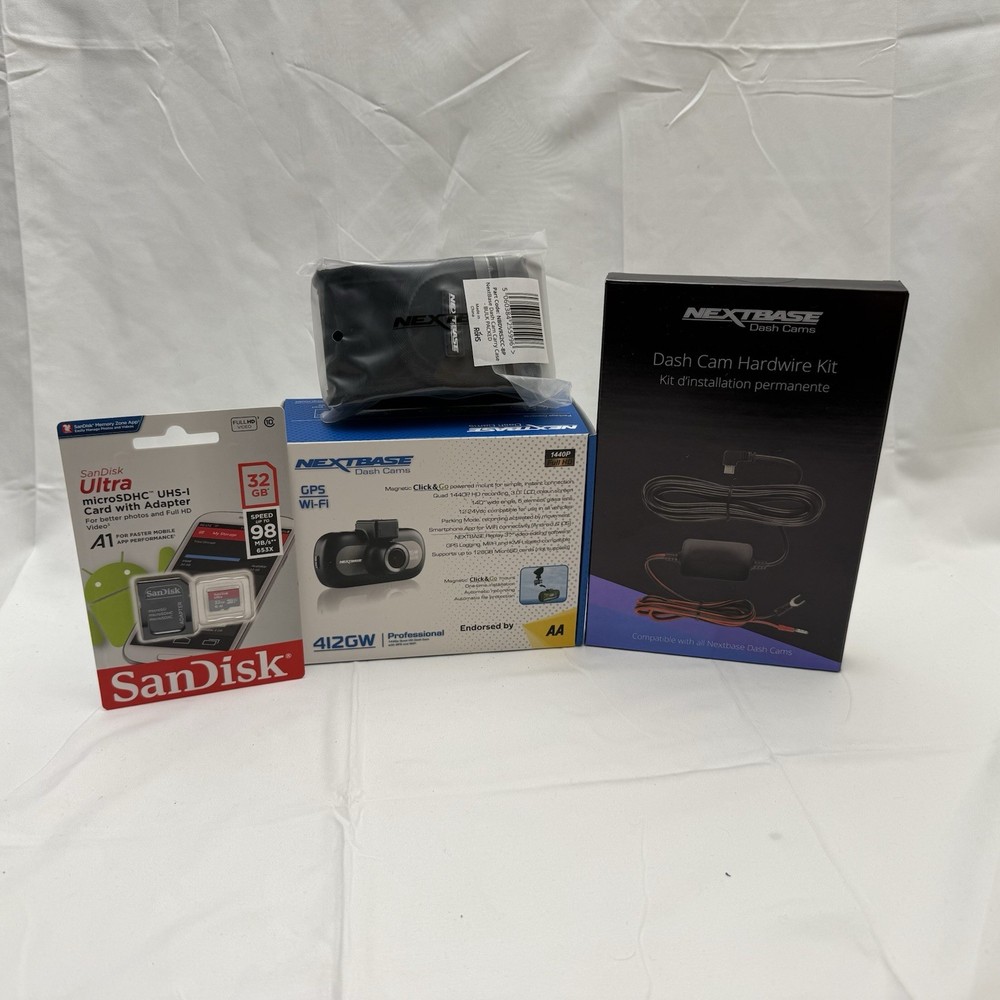 Nextbase 412gw + Hardwire Kit + 32gb
