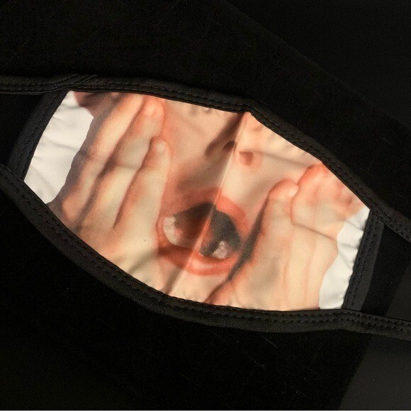 Home Alone Scream-Inspired Reusable Face Mask With Stretchable Ear Loops