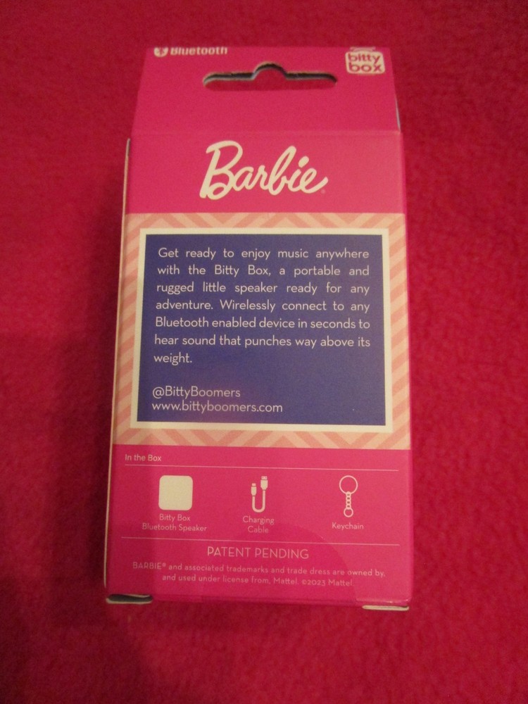 New Mattel Barbie Bitty Box Keychain Bluetooth Speaker Mini Barbie Speaker
