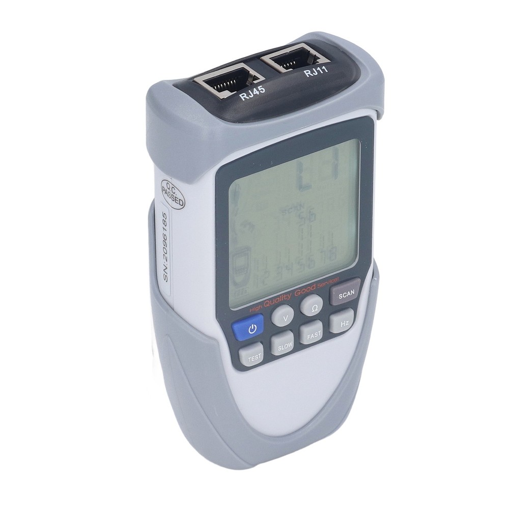 Digital Network Cable Tester With LCD Analogue/digitizing/POE Support For