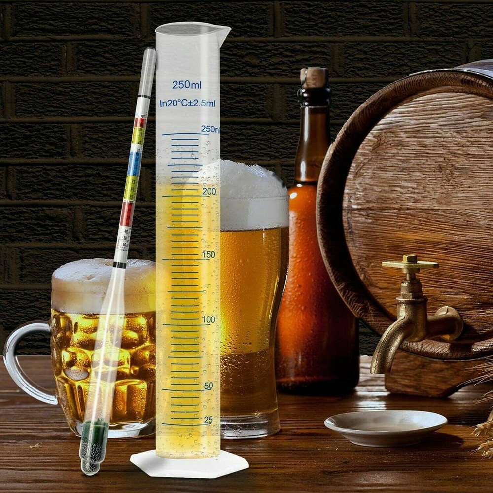 2x/PK Wine Beer Meter for Home Brewing Wine Maker Triple Scale Hydrometer
