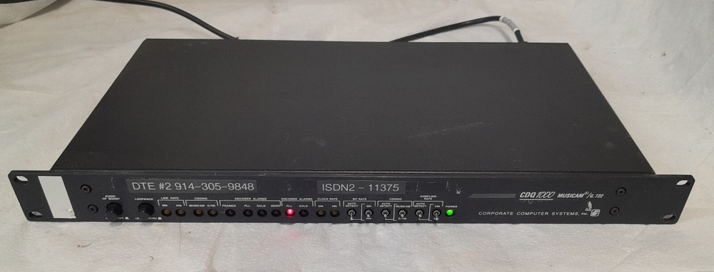 Corporate Computer Systems Musicam CDQ1000 Interface Unit G.722