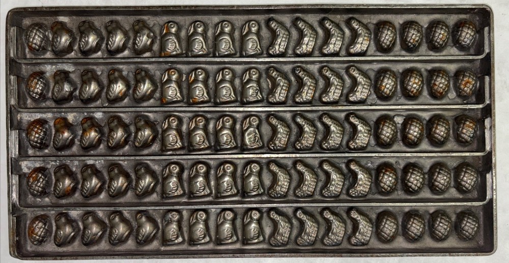 85 Piece Cast Iron Flat Chocolate Mold
