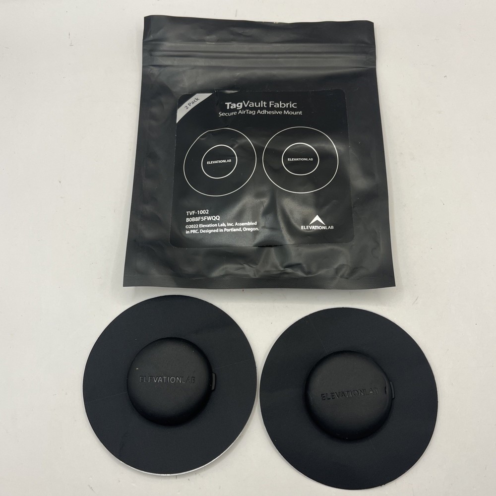 TagVault AirTag Fabric ElevationLab Mount-2 pack NEW