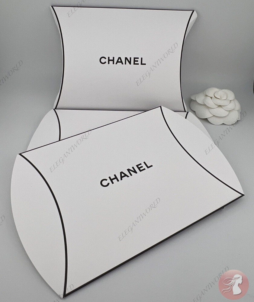 CHANEL 3 Pillow Pack Empty Gift Box Container for Jewelry/Makeup 5” AUTHENTIC