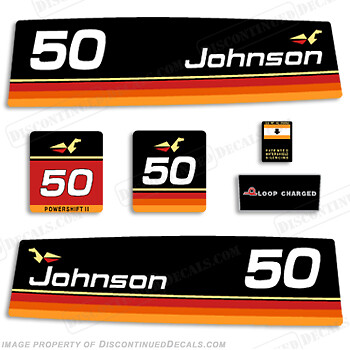 Fits Johnson 1974 50hp Decals