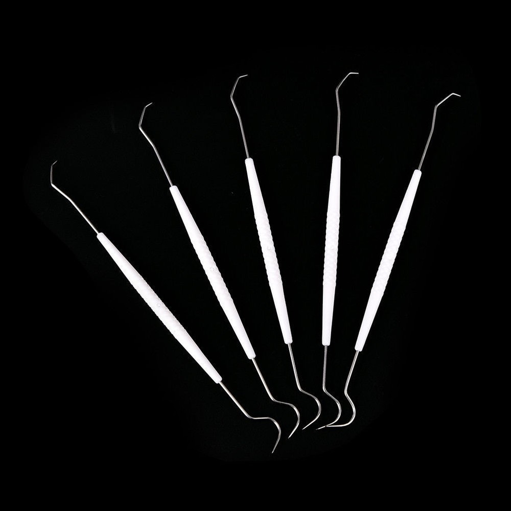 100 Pcs/Pack Sterilized Disposable Dental Mouth Exam Probe Double End Explorer