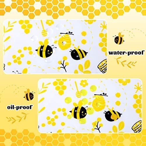100PCS Bee Pattern Wax Paper Sheets Oilproof Waterproof Sandwich Wraps Kitchen