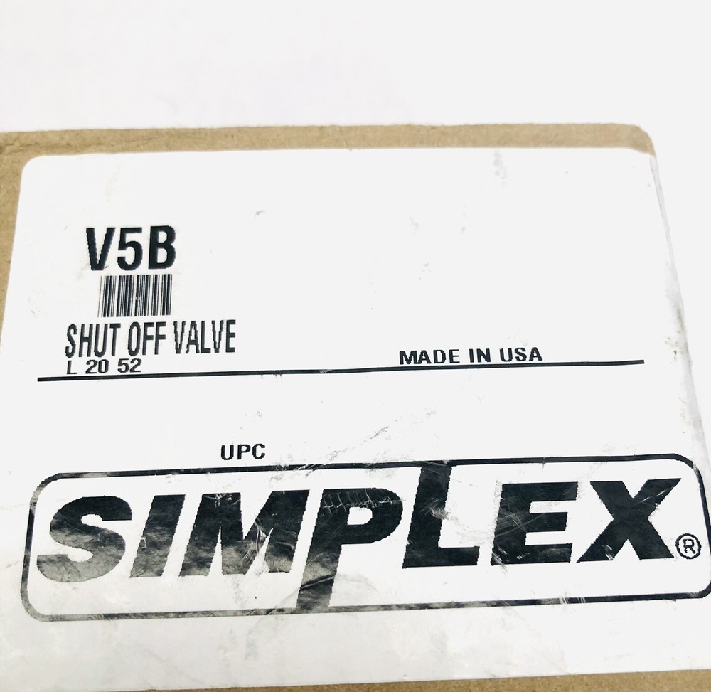 SIMPLEX V5B HYDRAULIC TOOLS SHUT-OFF NEEDLE VALVE