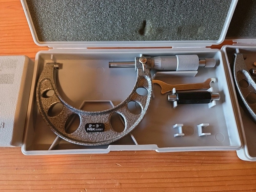 4 Micrometers And A Depth Gauge