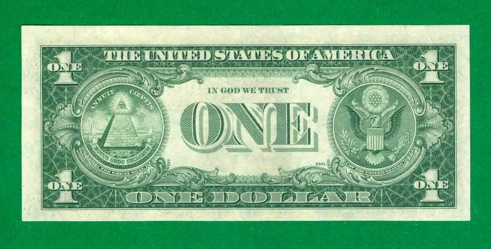 $1 1935-H 1 E/J BLOCK BLUE SEAL SILVER CERTIFICATE CU.