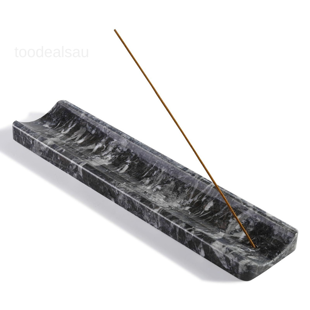Marble Incense Holder, Holder for Sticks, Black