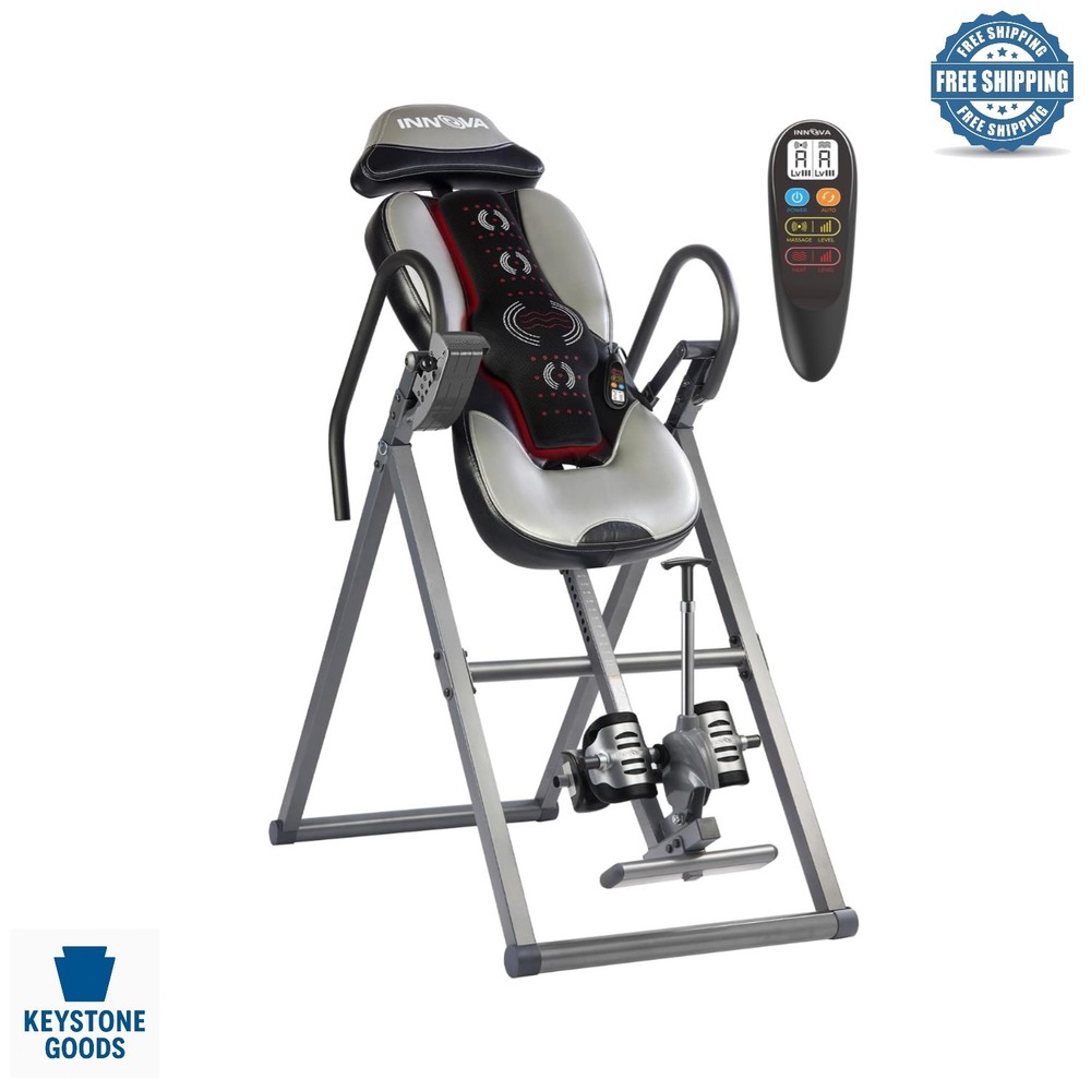 Innova Advanced Heat & Massage Inversion Table - Heavy Duty, Multi-Mode Thera...