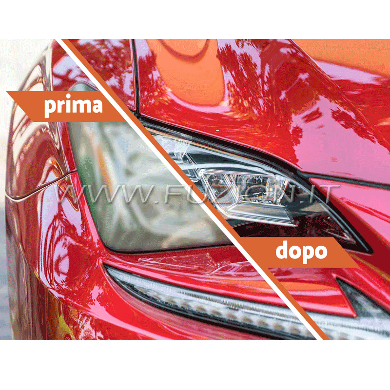 COMPLETE KIT RENEWED GLOSSY HEADLIGHTS WITH LIQUID POLYMER 800GR