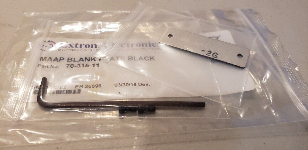 Extron MAAP Blank Plate White 70-315-11