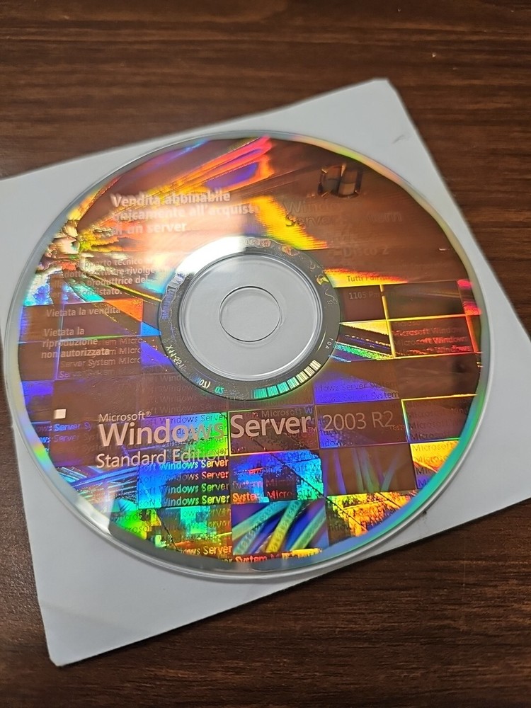 Windows 2003 Server Standard Edition R2 ENGLISH DISC 2 UNLICENSED