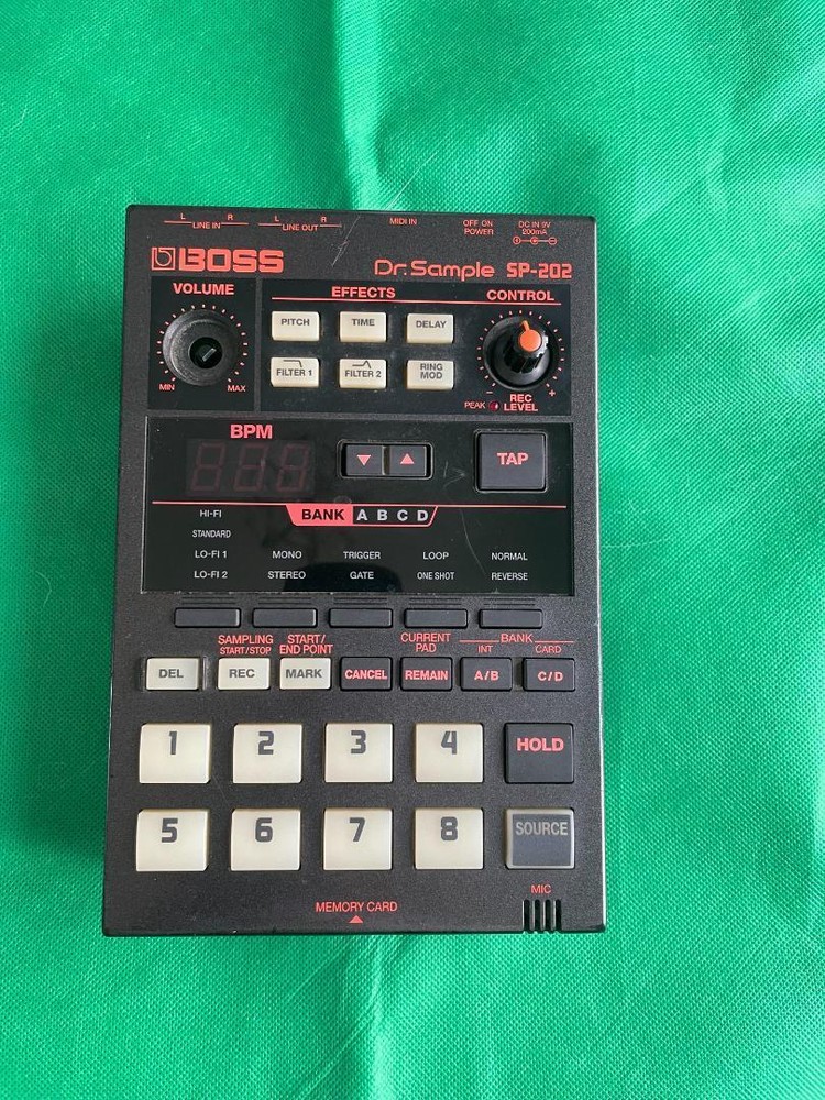 BOSS DR Sample Sampler SP-202 Looper Drum Machine Roland Tested