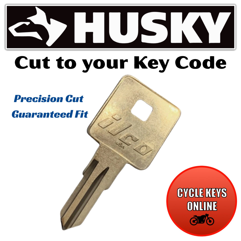 Husky Tool box Keys Spare Replacement Made key Cut to Code 8001-8223