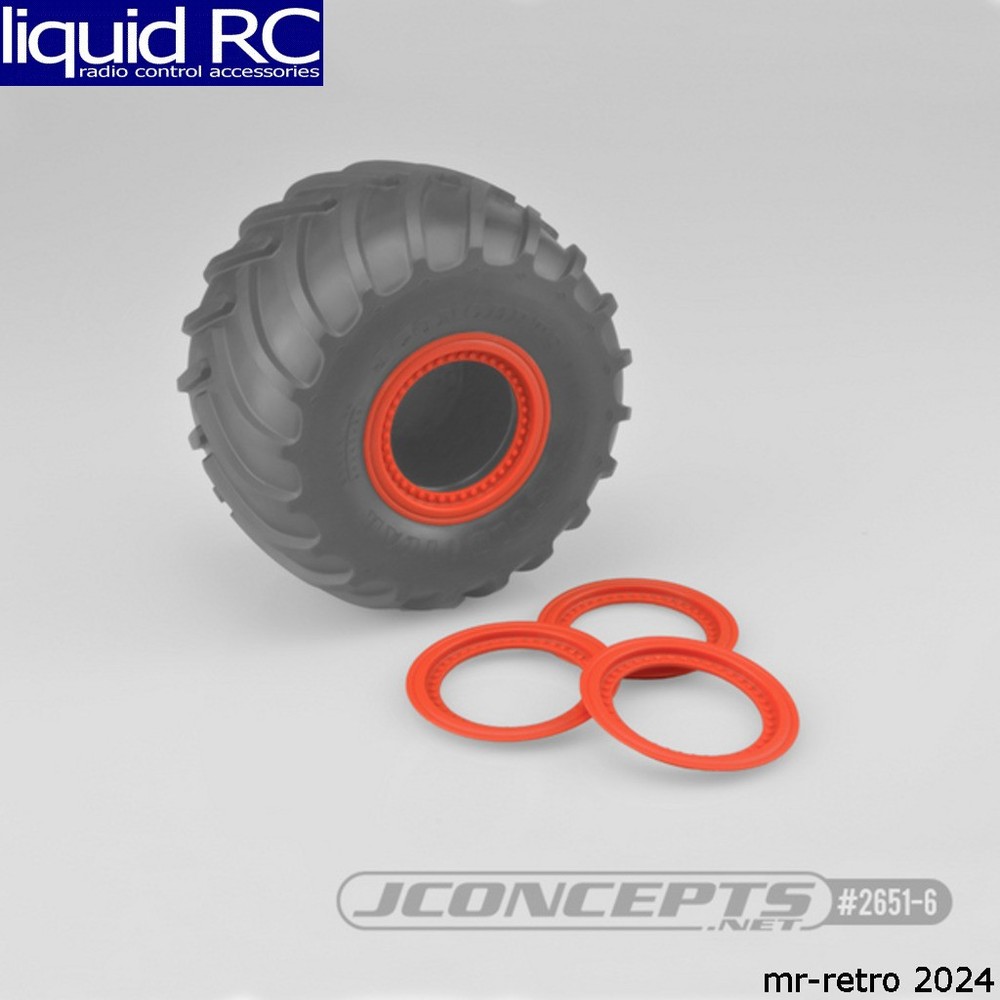 JConcepts 2651-6 Tribute Orange Wheel Mock