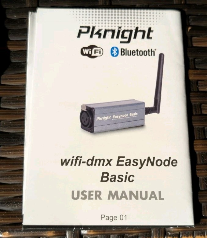 2.4G Wireless DMX Controller,Compact Transceiver w/ Wi-Fi/Bluetooth Connectivity