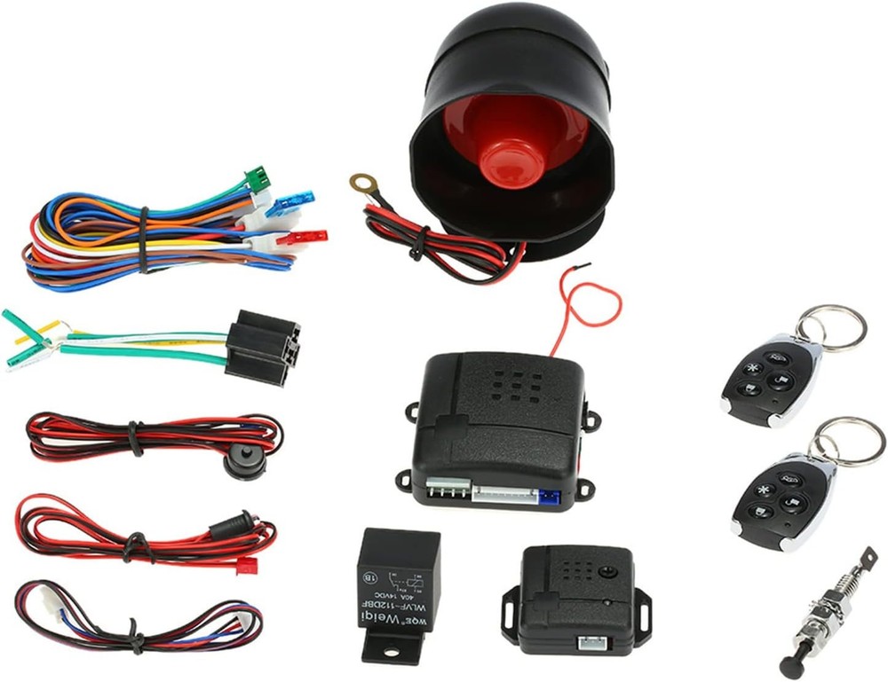 Universal Car Keyless Entry Security Alarm System with Remote & Siren