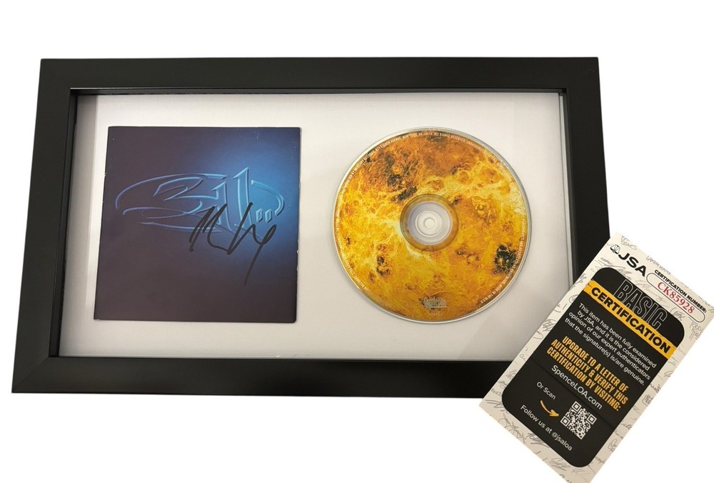NICK HEXUM 311 SIGNED AUTOGRAPH BLUE ST FRAMED & MATTED CD EXACT PROOF JSA COA