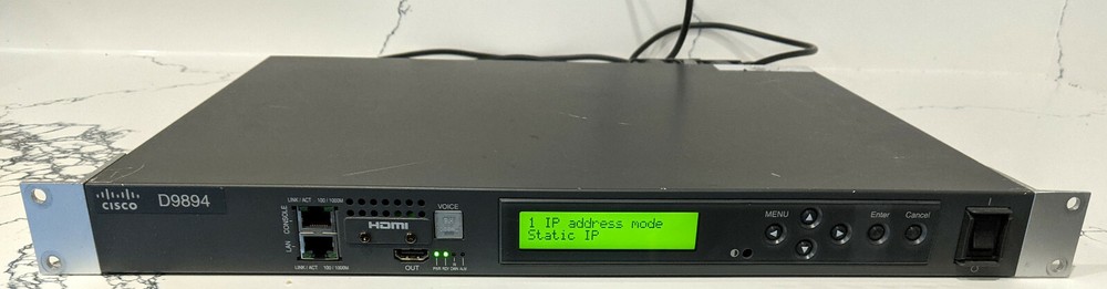 Cisco D9894 HD/SD AVC Low Delay Contribution Decoder w/ MPEG 4 AVC compression