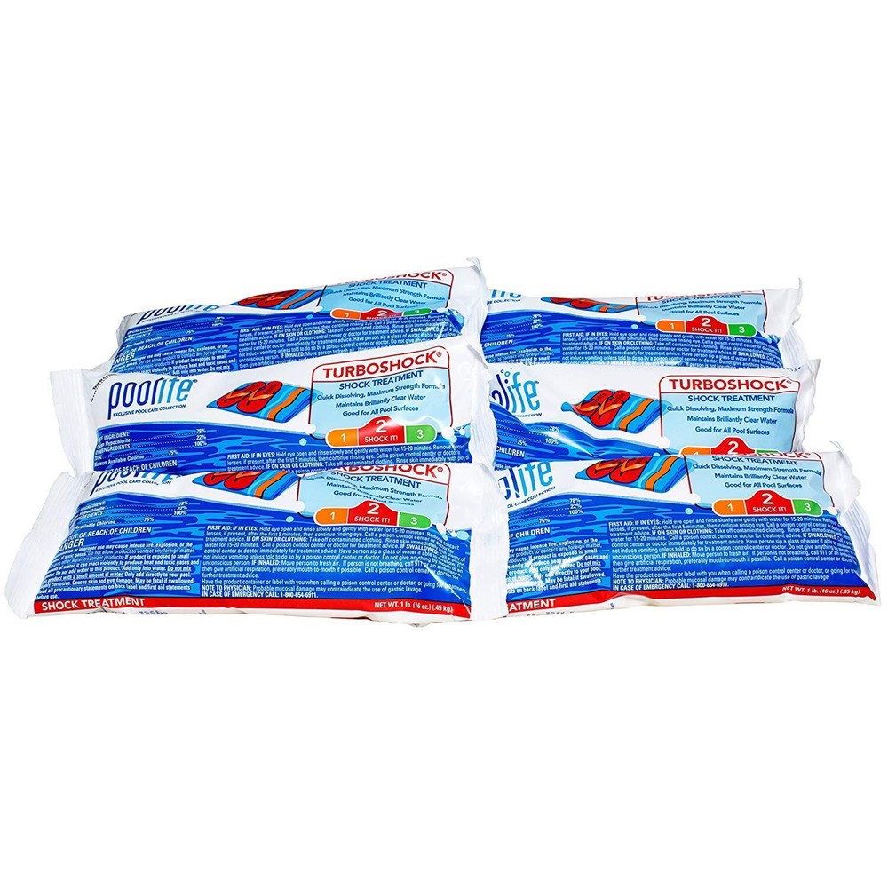 Poolife Turbo Shock 1 Lbs Bags - 6 Pack