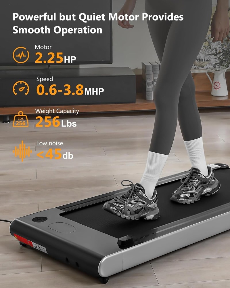 Folding Treadmill,Portable Treadmill With LCD Display & Pulse Detection for Home