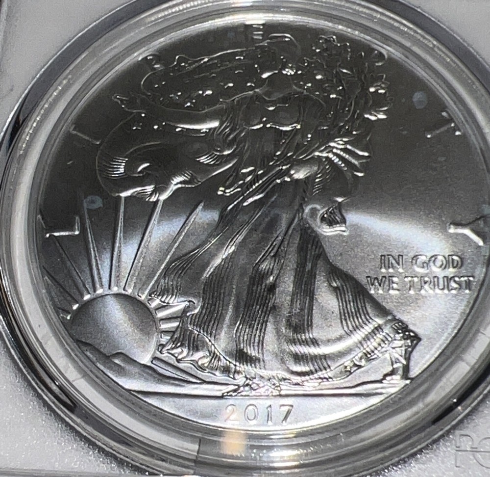 2017 W Burnished American Silver Eagle PCGS SP70 First Strike