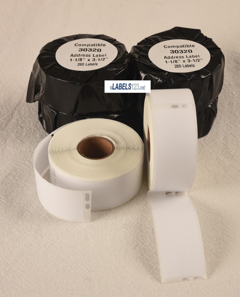 12 Rolls-Dymo Compatible 30320 Labels Rectangular Address Labels