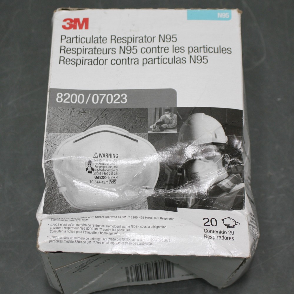 (80) 3M Particulate Respirators 07023, Face, EXP 06/2027